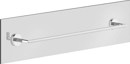 Actual product image Gessi Ingranaggio, towel rail 600mm for mounting on a glass wall with 8-10mm thickness 2x2 10mm hole