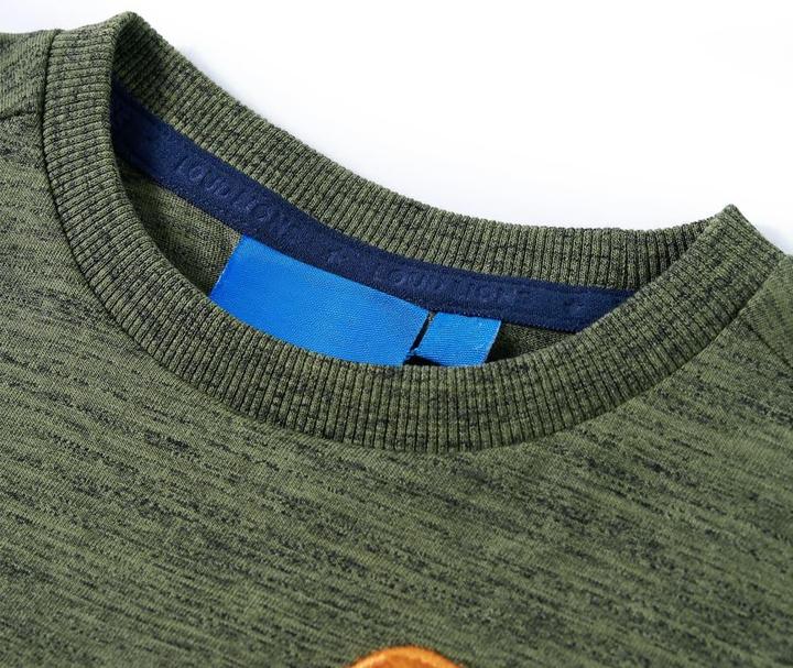 Image du produit VidaXL T-shirt manches longues enfant Kaki Melange 92,Matière : 80 (92)