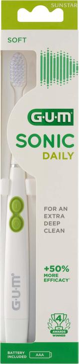 GUM Sonic Daily brosse à dent électrique blanc (Spazzolino sonico)