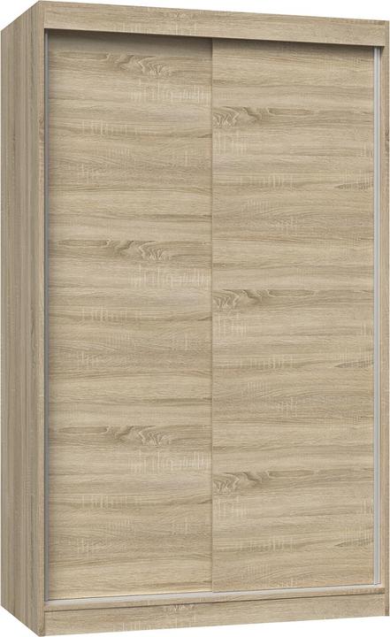 Produktbild Topeshop IGA 120 SON B KPL Schlafzimmer-Schrank 7 Regale 2 Tür(en) Sonoma-Eiche Garderobe (120 x 61 x 200 cm)