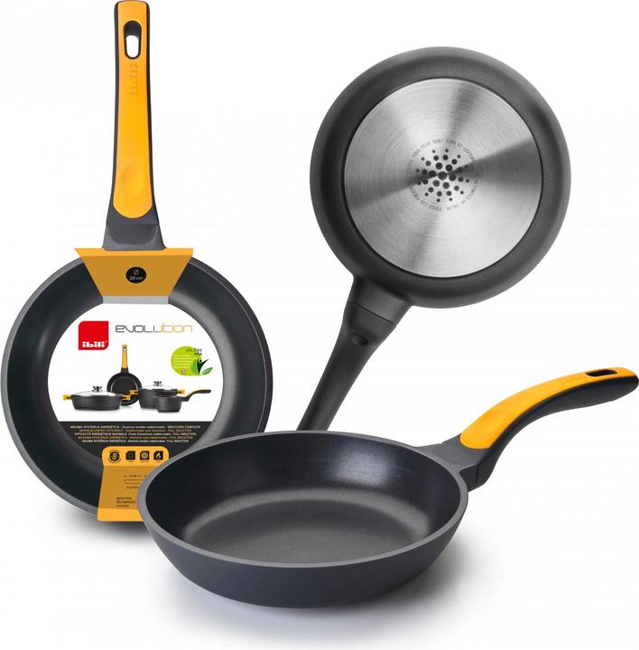 Actual product image Ibili Evolution 18 cm frying pan High-quality non-stick coating, ideal for small portions (Frying pan, Stainless steel)