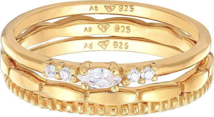 Produktbild Elli Kristall Ring, Ring Set (52, 925 Silber)