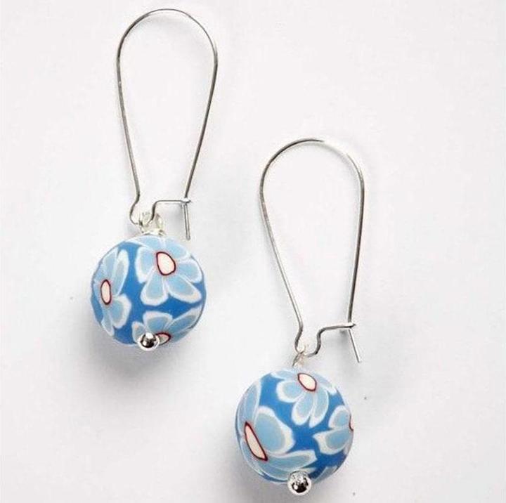 Actual product image Creativ Company Earring 25 mm Silver plated, 6 pcs. (Metal)