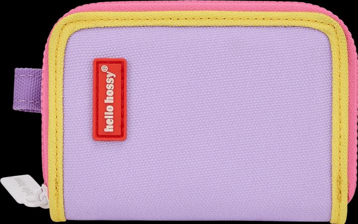 Actual product image Hello Hossy Mini Mauve Coin Purse - Purple / Yellow / Pink