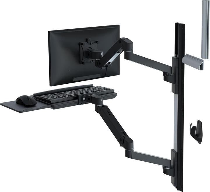 Actual product image Ergotron LX PRO ARM WALL MOUNT SYSTEM black (Wall, 34.02")