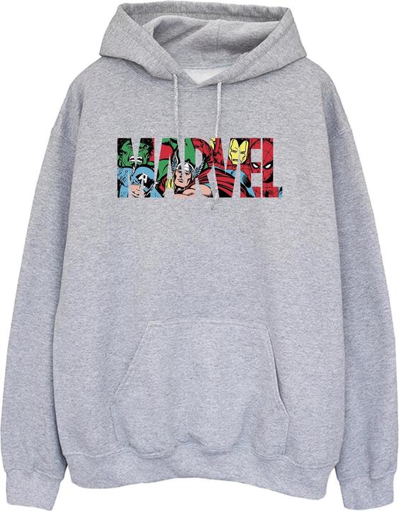 Actual product image Womens/Ladies Infill Logo Heather Hoodie (S)