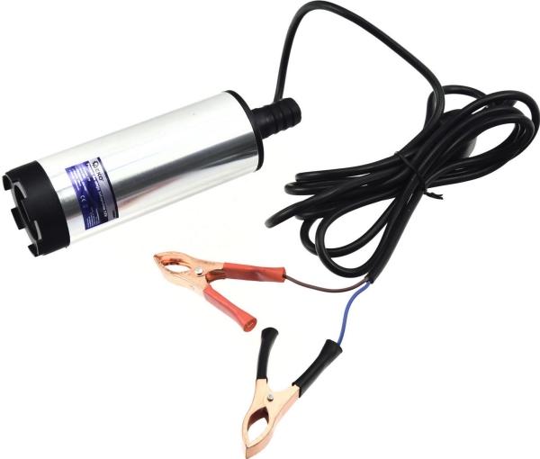 GEKO Mini-Dieselpumpe, 12V, 25l/min, Durchmesser 52mm, 60W, für 3m Schlauch