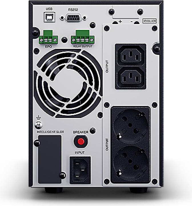 Actual product image Cyberpower OLS1500EA-DE Double conversion UPS 1500VA/1350W LCD SNMP Slot dt.Software (1500 VA, 1350 W, Online double converter UPS)