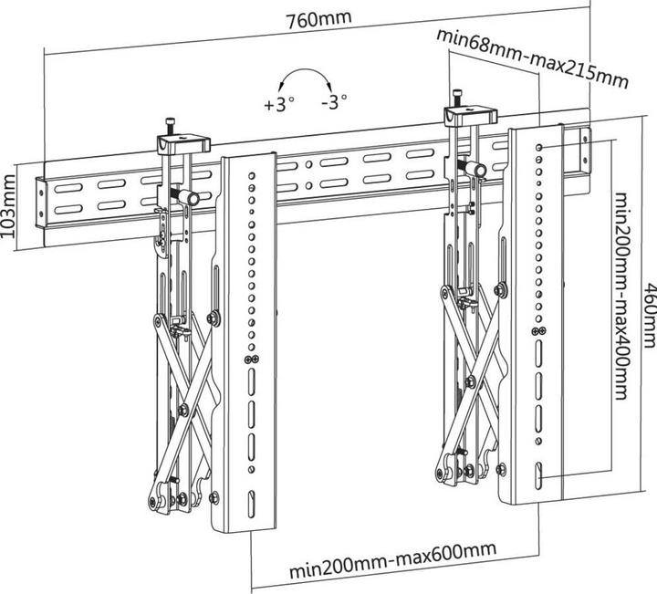 Actual product image Reflecta PLANO Video Wall 60-6040 (Wall, 70", 45 kg)