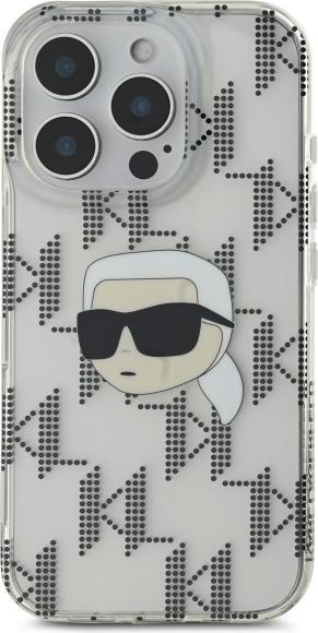 Productafbeelding Karl Lagerfeld KLHCP16LHKLPKHT iPhone 16 Pro 6,3" przezroczysty/transparante hardcase IML Karl Head E (Apple iPhone 16 Pro)