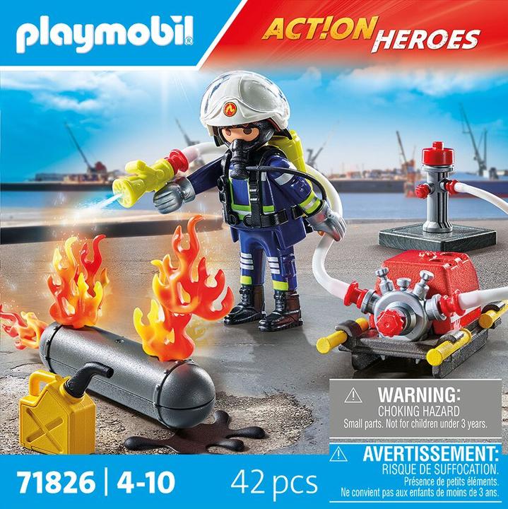 Actual product image Playmobil Löschung eines Gastanks (71826, Playmobil Action Heroes)
