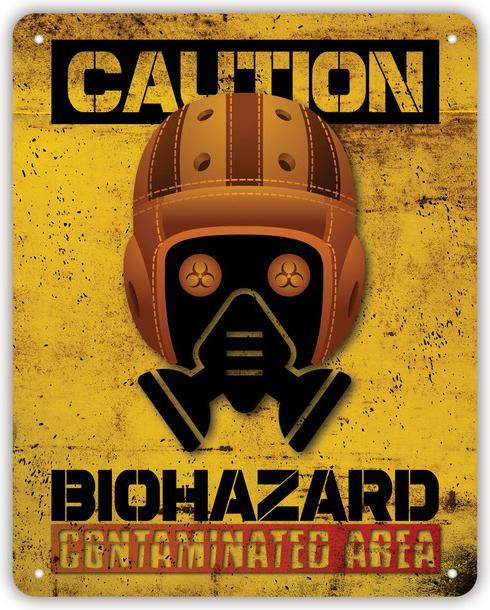 Image du produit ZEP Panneau métallique 20x25 cm Biohazard (20 x 25 cm)