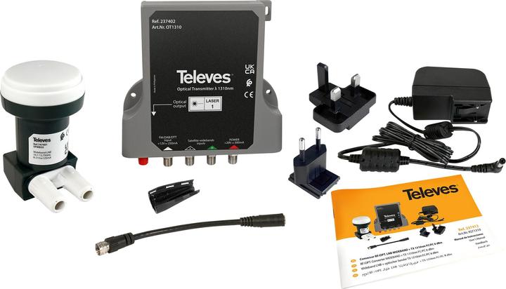 Immagine prodotto Televes KLT1310 Kit Trasmettitore LNB/Ottico a banda larga (Singolo LNB)