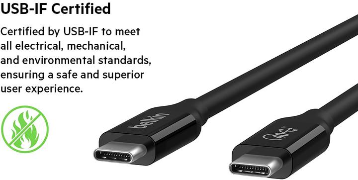 Produktbild Belkin USB C — USB C (0.80 m, USB 4.0)