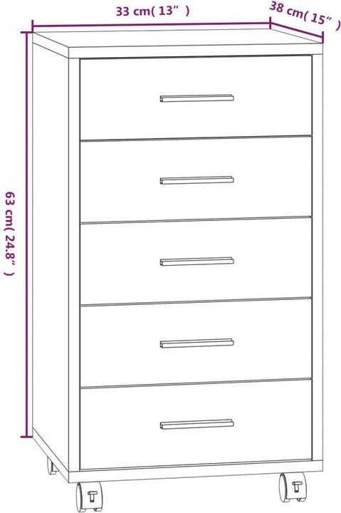Actual product image VidaXL Jaxxon (33 x 38 x 63 cm)