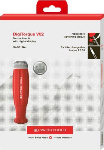 Image du produit PB Swiss Tools Manche dynamométrique PB 9318.A 10-50 CBB (0.10 Nm, 0.50 Nm)