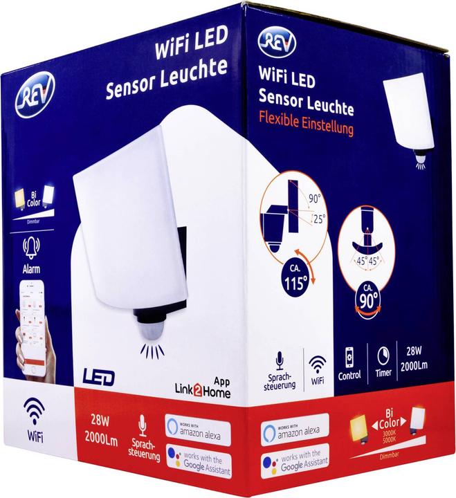 Produktbild REV Link2Home LED Sensorleuchte 28W