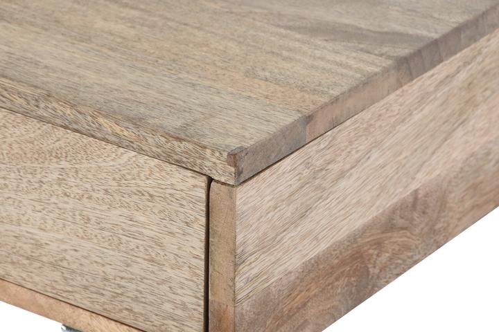 Actual product image Esprit Set of furniture Home Brown Silver Steel Mango wood 110 x 40 x 76 cm (3 Pieces) (110 x 40 x 76 cm)