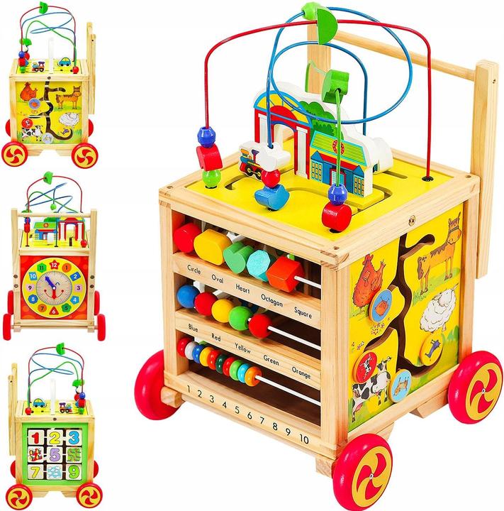 Actual product image Kruzzel Wooden trolley for children