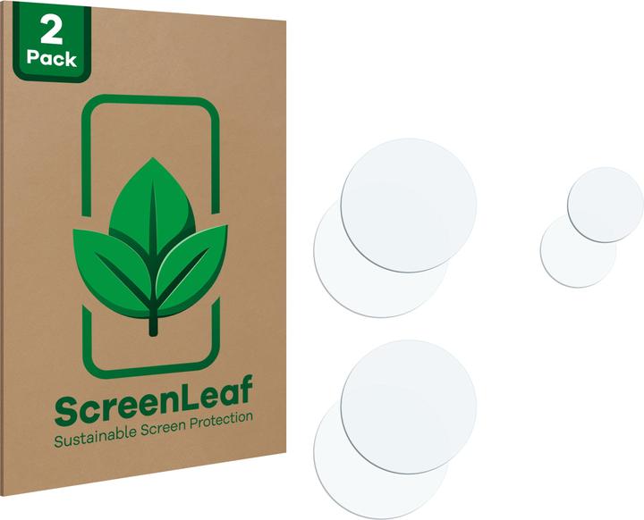 Actual product image ScreenLeaf Protective film sustainable screen protector screen protector film clear transparent (2 Piece, Xiaomi Redmi Note 13 4G)