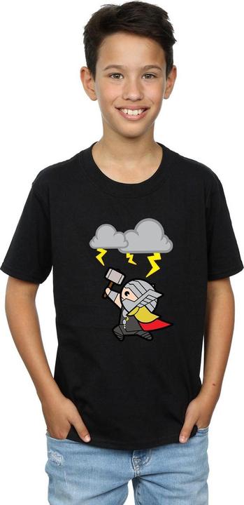 Actual product image Boys Kawaii Thor God Of Thunder T-Shirt (140, 146)