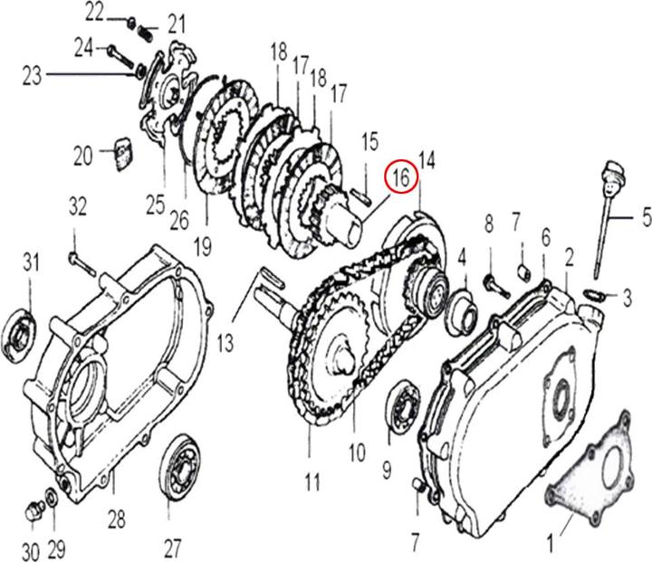 Produktbild Wiltec Ölbadkupplung Ersatzteil Mitnehmernabe 20 mm Benzinmotor 6,5 PS Kupplung (Gartenmaschinen Ersatzteile)