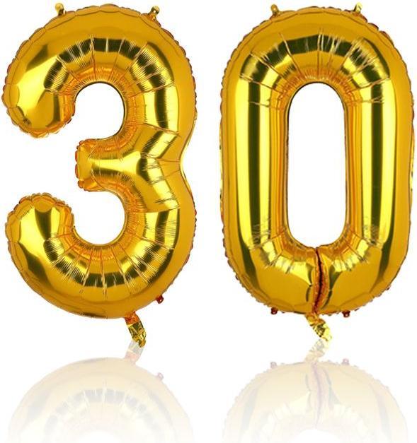 Image du produit Hermex 30 Ballon de baudruche Folienballon Fête d'anniversaire Ballon numéroté
