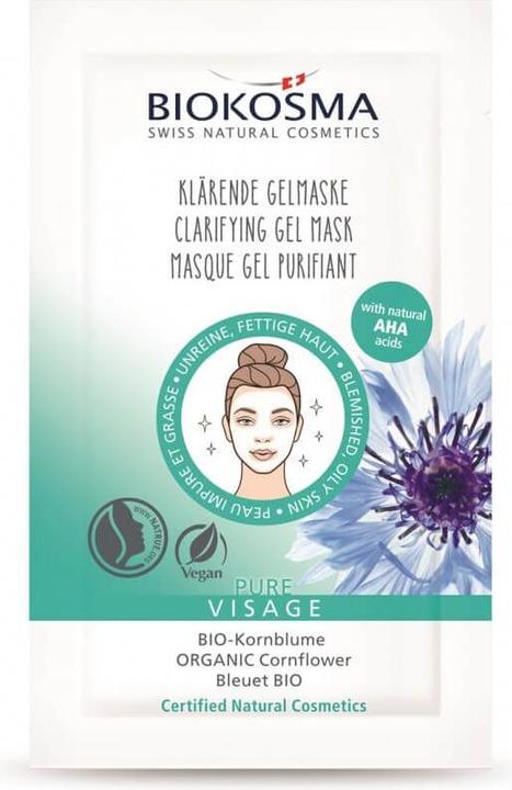 Produktbild Biokosma Pure Visag Klaer Gelmask 10x7ml (539 ml)