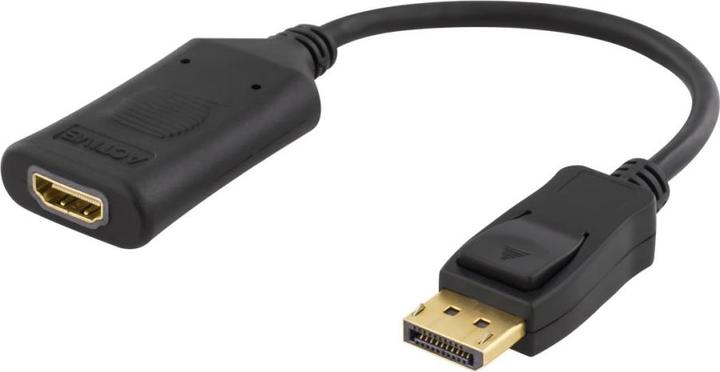 Image du produit Deltaco DP-HDMI32 adaptateur de câble vidéo HDMI Type A (standard) USB Type-A Noir (USB-A, HDMI, 10 cm)
