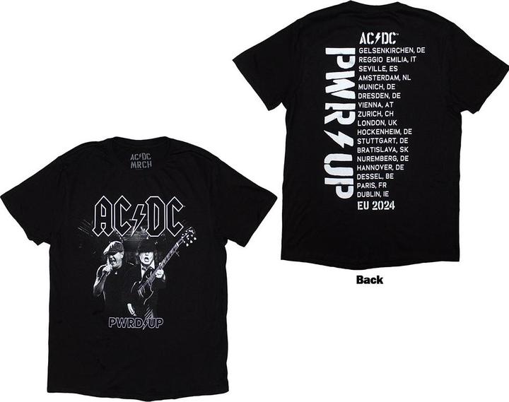 Produktbild AC/DC PWRD-UP B&W Photo EU Tour 24 Back Print (3XL)