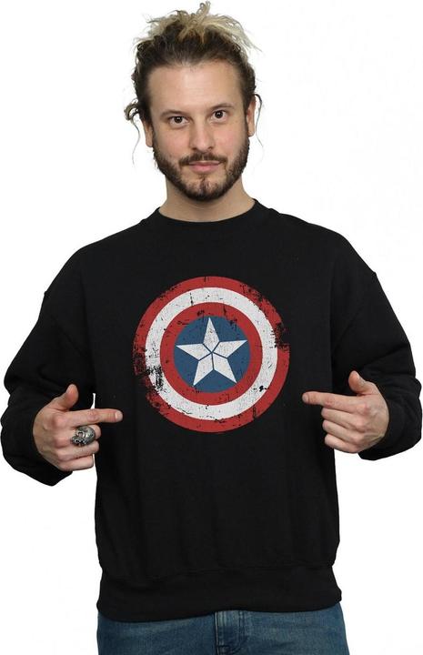 Produktbild Captain America Civil War Distressed Shield Sweatshirt (XXL)