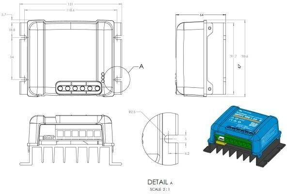 Actual product image Victron Energy BlueSolar MPPT 100/20