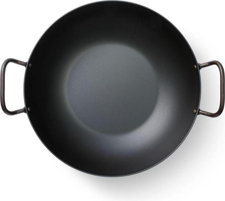 Immagine prodotto Skottsberg Wadjan in acciaio al carbonio, diametro 34 cm, 2 manici (34 cm, Wok, Acciaio al carbonio)