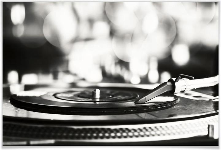 Immagine prodotto Trenddeko Disco in vinile su giradischi (120 x 80 cm)