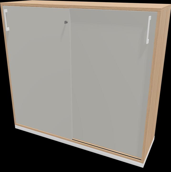 Grigio perla, Bianco, Decorazione in quercia ambrata con struttura
