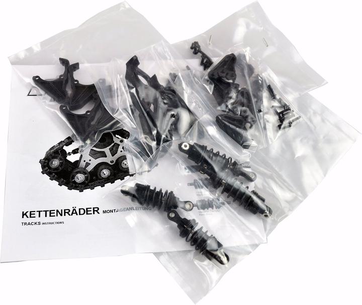 Image du produit Amewi Kettenfahrwerk mit Dämpfungssystem (4 Stück) Schwarz