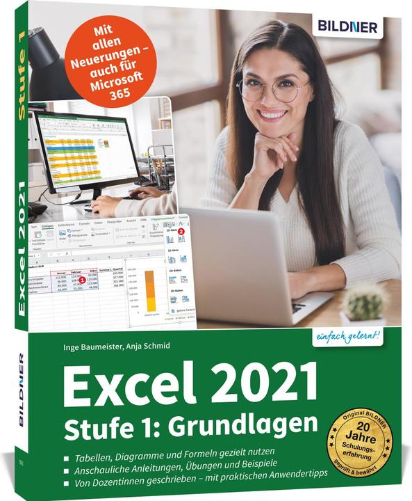 Immagine prodotto Excel 2021 - Stufe 1: Grundlagen (Tedesco, Anja Schmid, Inge Baumeister, 2022)