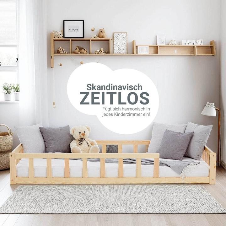 Immagine prodotto Juskys Kinderbett mit Matratze & Lattenrost (90 x 200 cm)