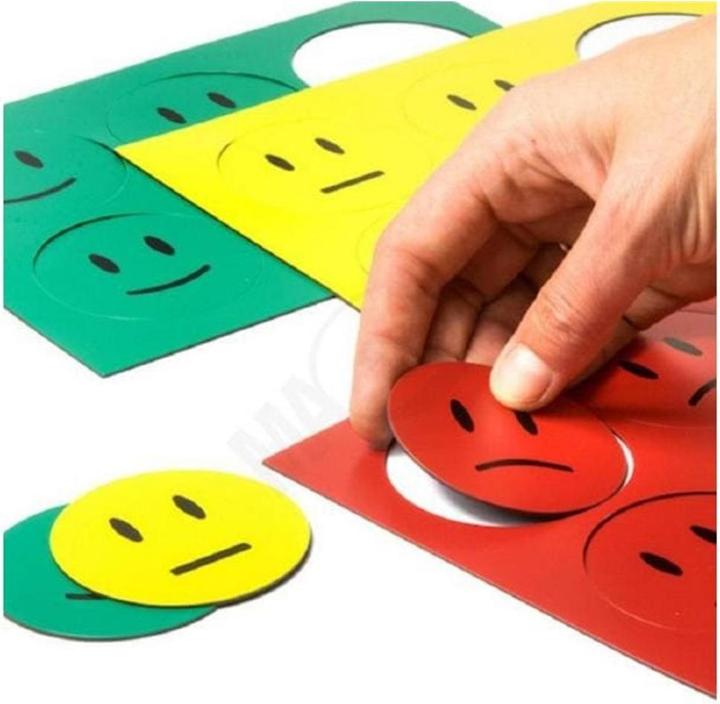 Supermagnete Magnetsymbole Smiley (18 x)