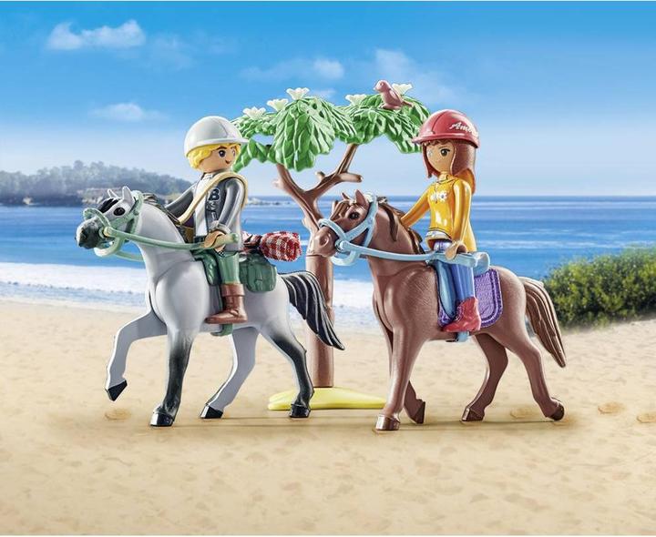 Immagine prodotto Playmobil Reitausflug an den Strand mit Amelia und Ben (71470, Cavalli Playmobil della cascata)