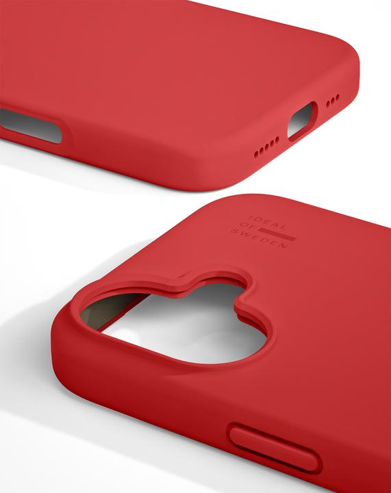 Productafbeelding iDeal Of Sweden iPhone 16 Silicone Hoesje - Rood (Apple iPhone 16)