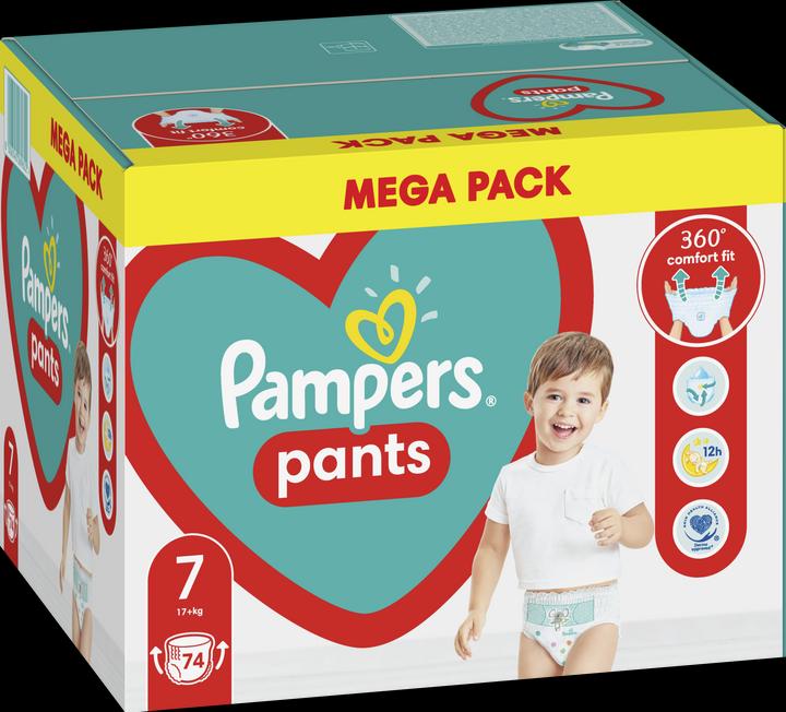 Produktbild Pampers Pants (Gr. 7, Halbmonatsbox, 74 Stück)