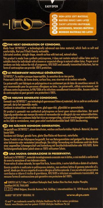 Nutritional values and ingredients Skyn Original (10 pcs.)