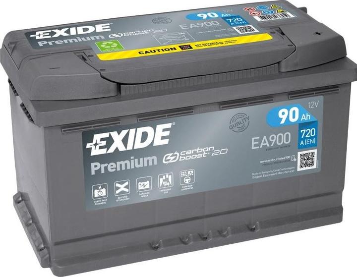 Image du produit Exide Premium EA900 (12 V, 90 Ah, 720 A)