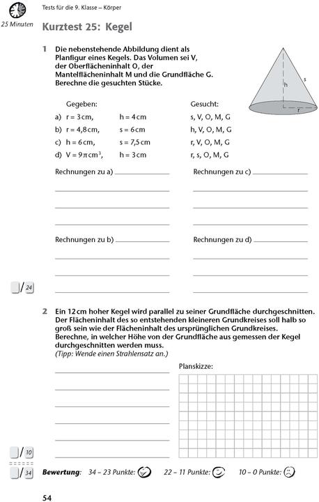Produktbild Fit in Test und Klassenarbeit – Mathematik 9./10. Klasse Gymnasium (Deutsch, Wolfgang Göbels, 2017)