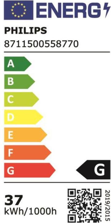 Label énergétique Philips Master TL-D Super (G13, 36.60 W, 3100 lm, 1 x, G)