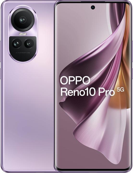 OPPO Reno 10 Pro (256 Go, Pourpre brillant, 6.70", Double SIM, 50 Mpx, 5G)
