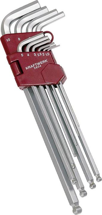 Produktbild Kraftwerk 10-t.Kugelkopf-InSechskant-Satz 1.5-10mm