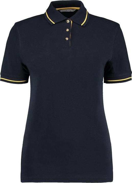 Kustom Kit St Mellion Poloshirt Mit kontrastfarbenen Streifen