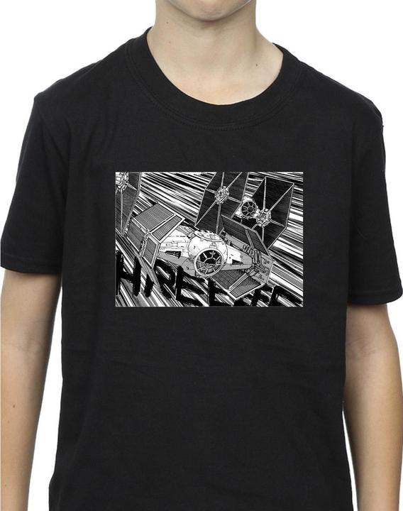 Actual product image Star Wars Boys Anime Plane T-Shirt (152, 158)
